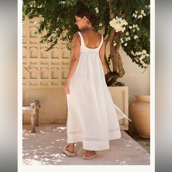 NWT - Piyama Giselle Lounge Dress Cotton Modal Off White (sold out on piyama!) - Picture 3 of 7